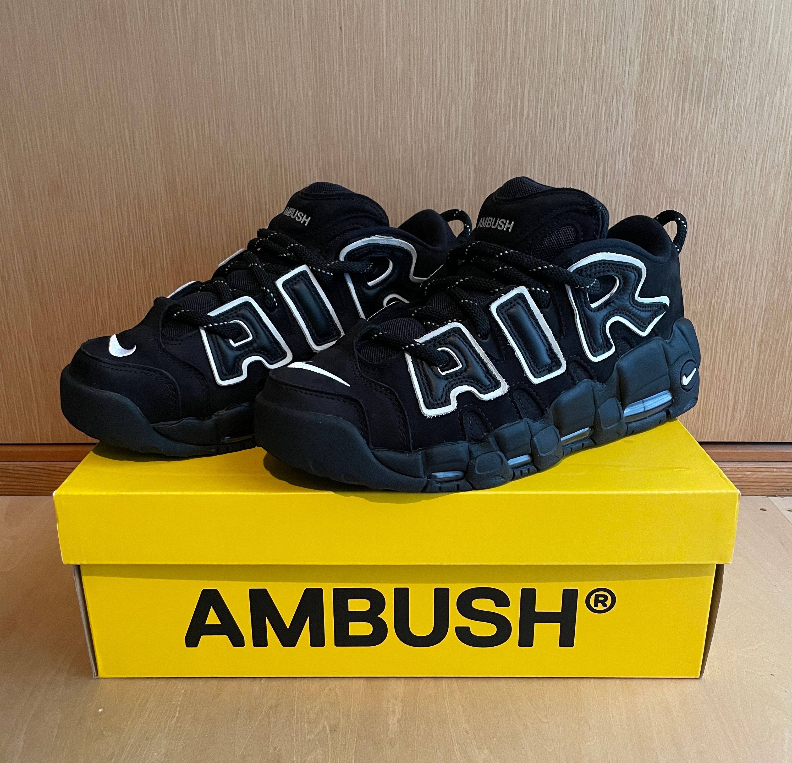 AMBUSH × Nike Air More Uptempo Low "Black and White"