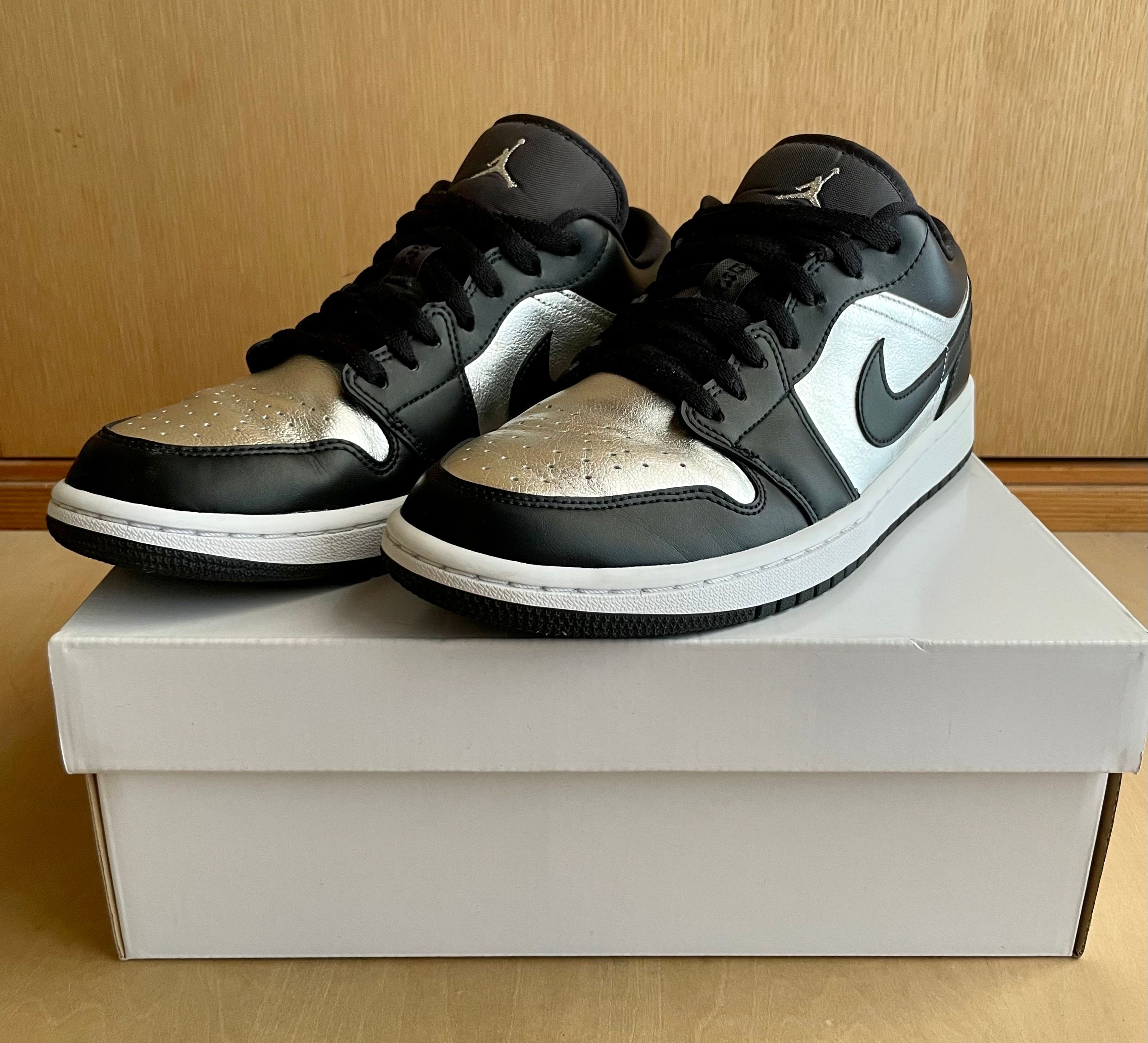 Nike Women's Air Jordan 1 Low SE "Black/Metallic Silver"