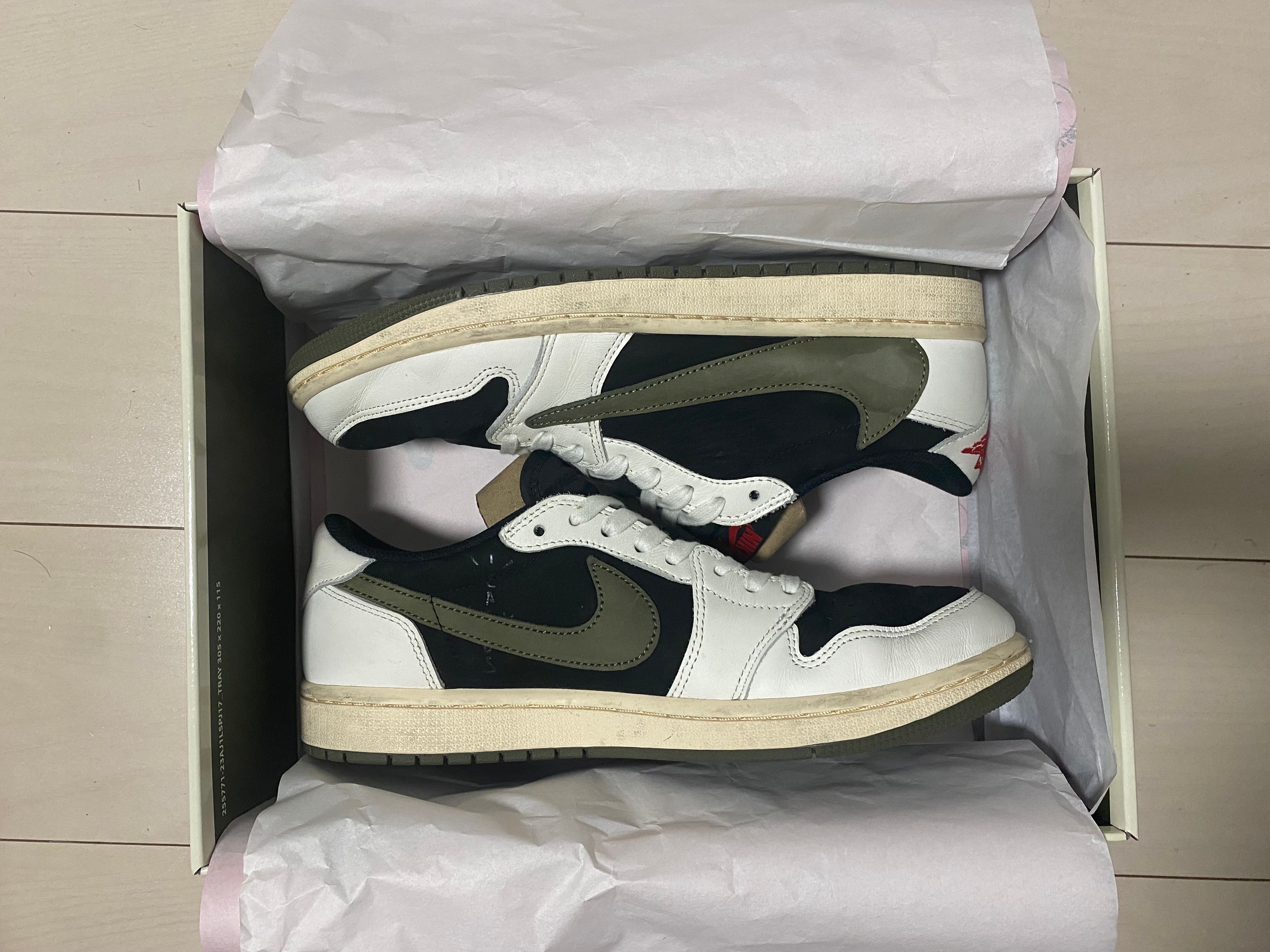 Travis Scott × Nike Women's Air Jordan 1 Low OG "Medium Olive"