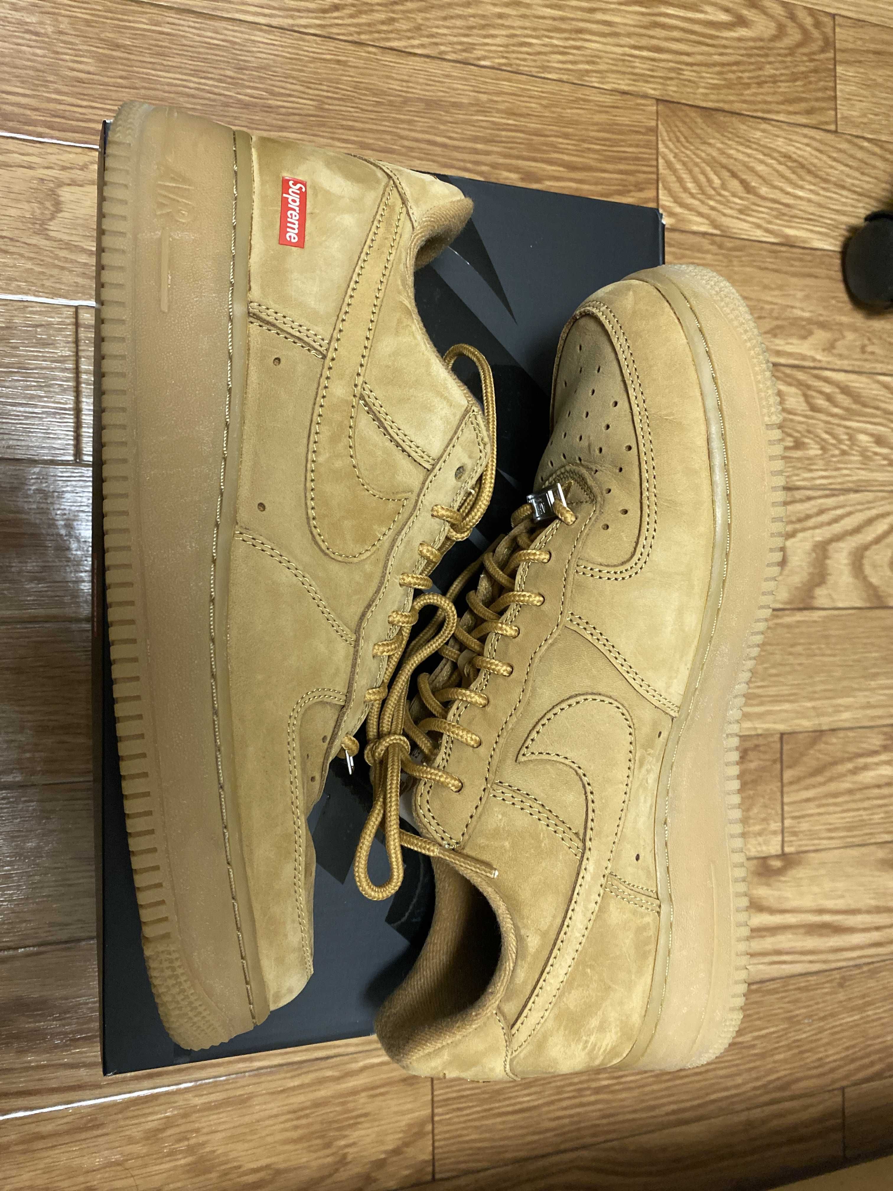 Supreme × Nike Air Force 1 Low "Flax/Wheat"