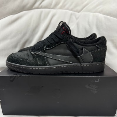 Travis Scott × Nike Air Jordan 1 Low OG SP "Black Phantom"