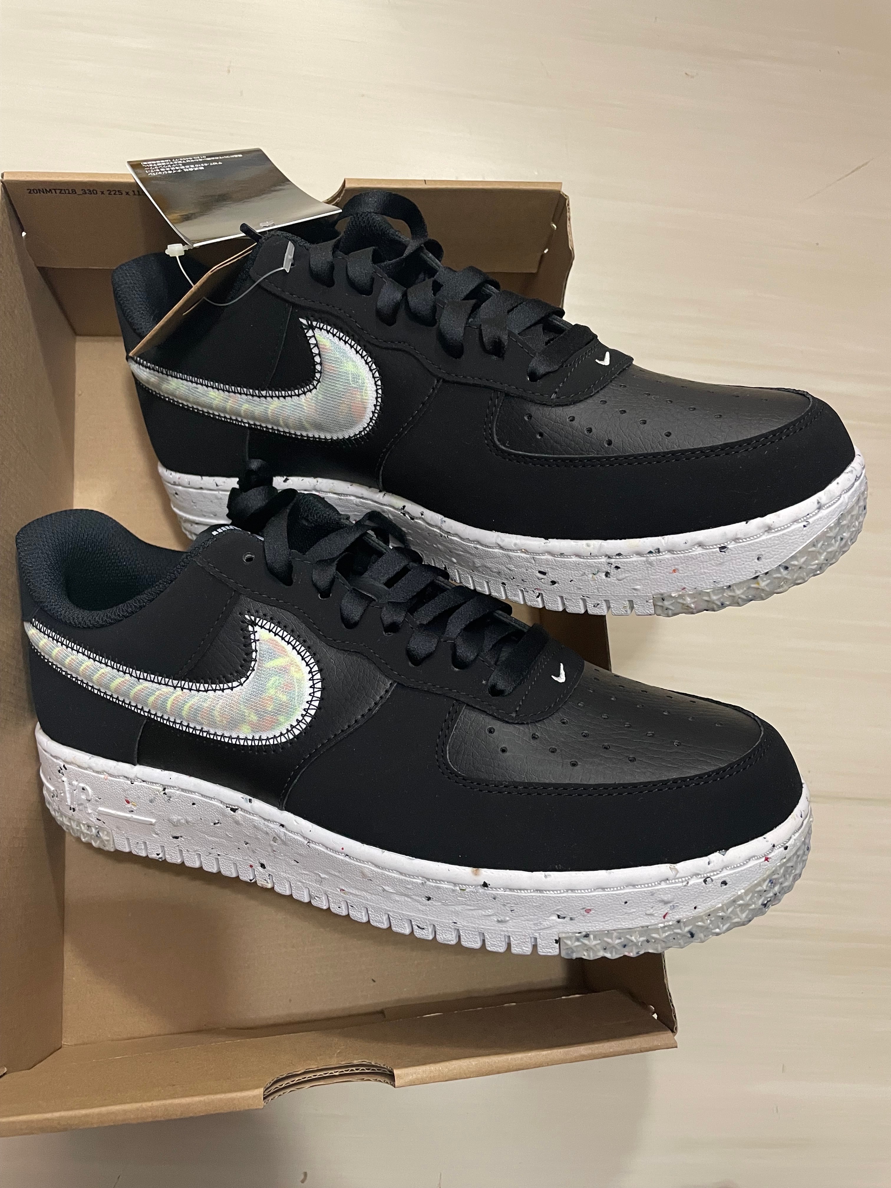 Nike Women's Air Force 1 Low Crater "Black/Malachite"