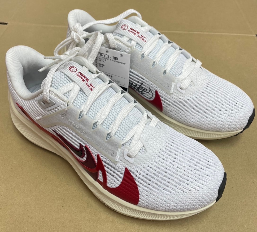 Nike Women's Air Zoom Pegasus 40 PRM "White/Photon Dust/University Red/Multi Color"