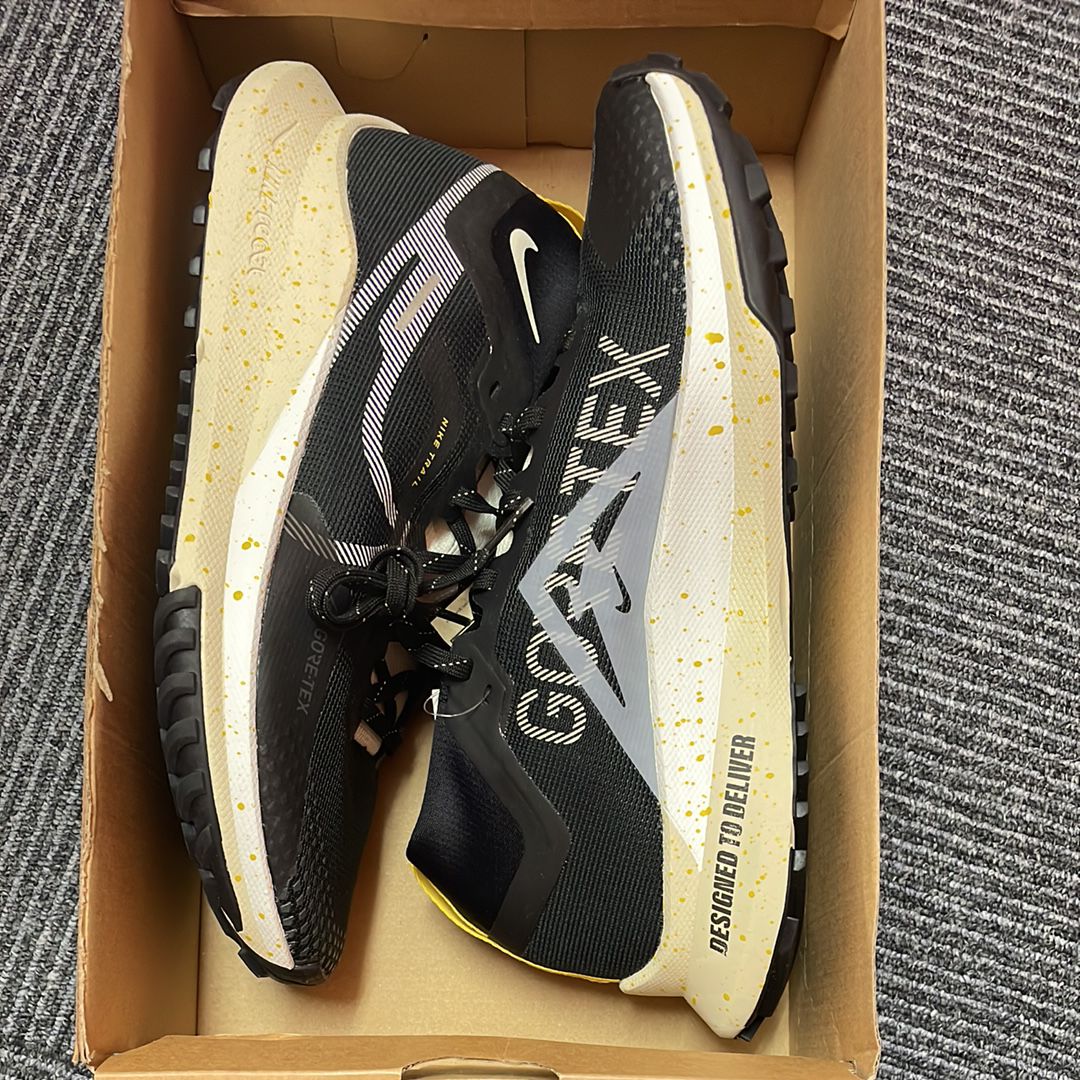 Nike React Pegasus Trail 4 GORE-TEX "Black/White/Coconut Milk/Vivid Sulfur"