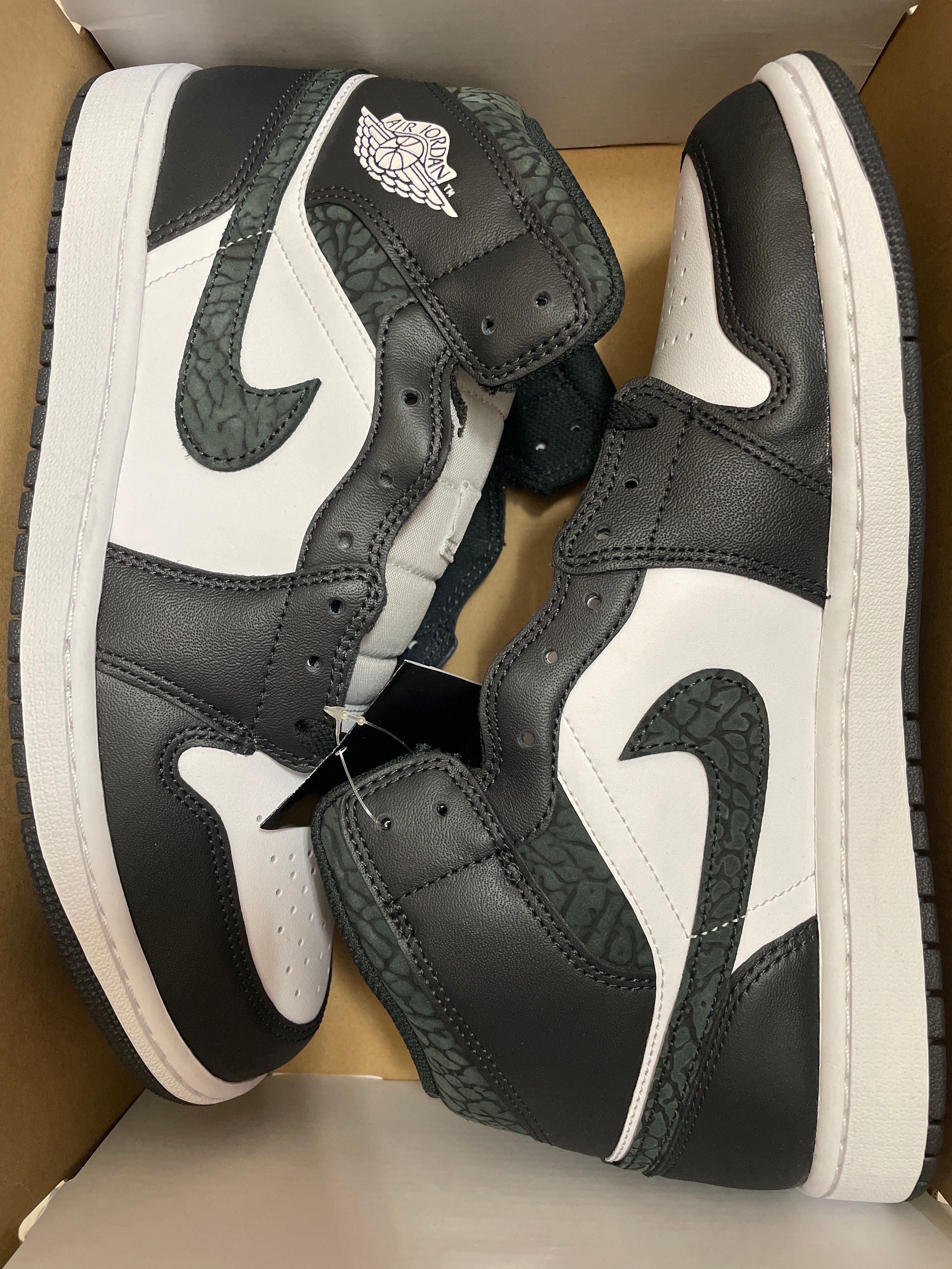 Nike Air Jordan 1 Mid "Panda Elephant/Safari"