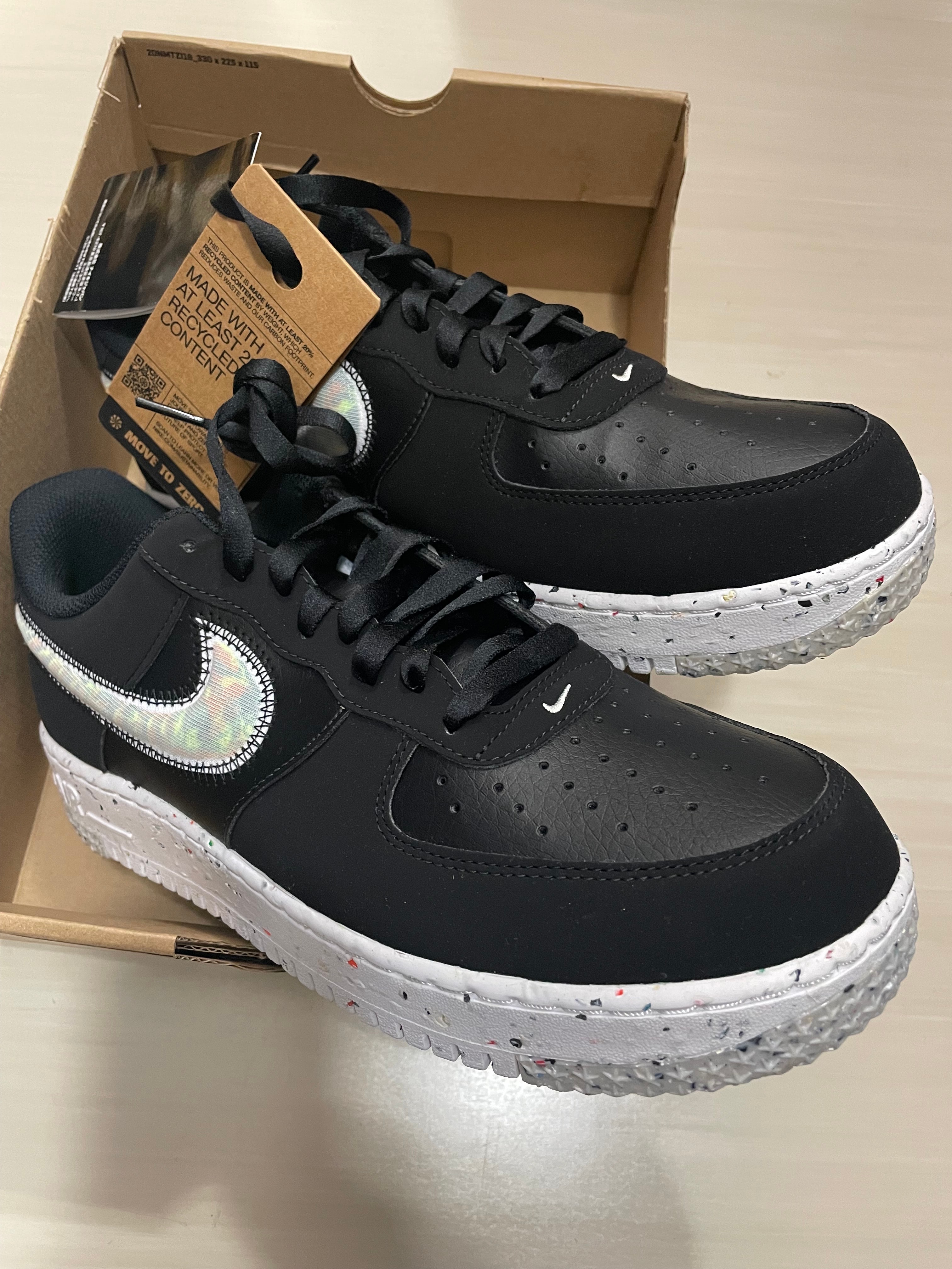 Nike Women's Air Force 1 Low Crater "Black/Malachite"