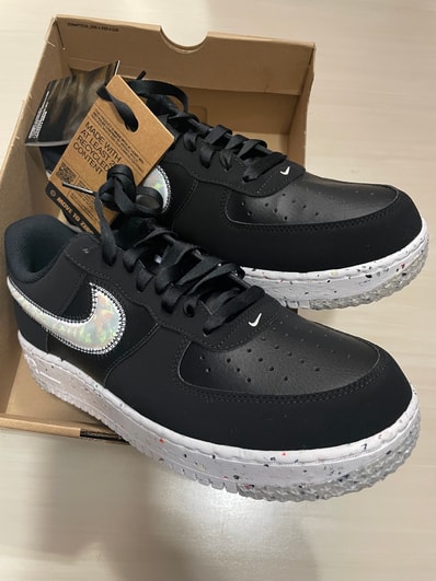 Nike Women's Air Force 1 Low Crater "Black/Malachite"