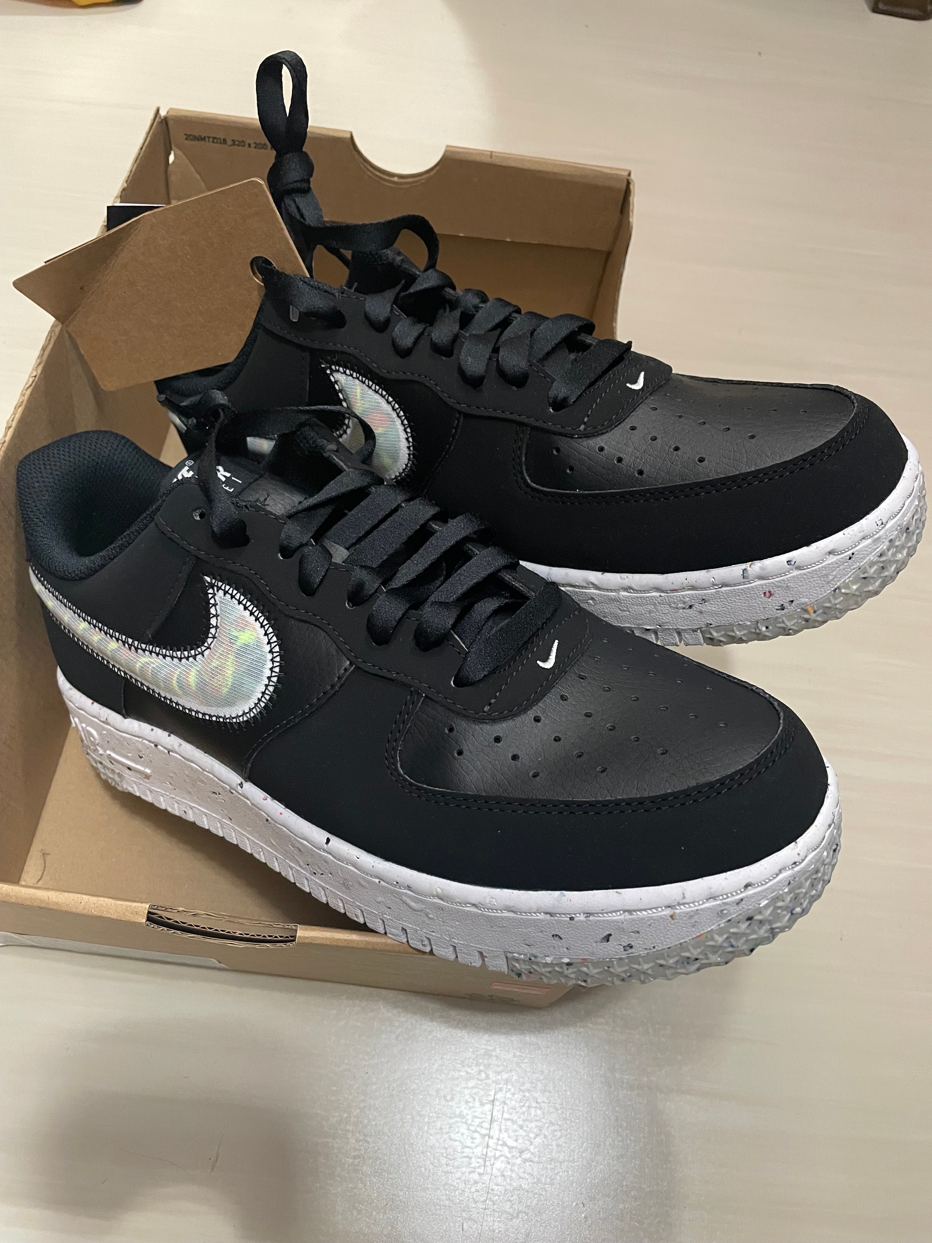 Nike Women's Air Force 1 Low Crater "Black/Malachite"