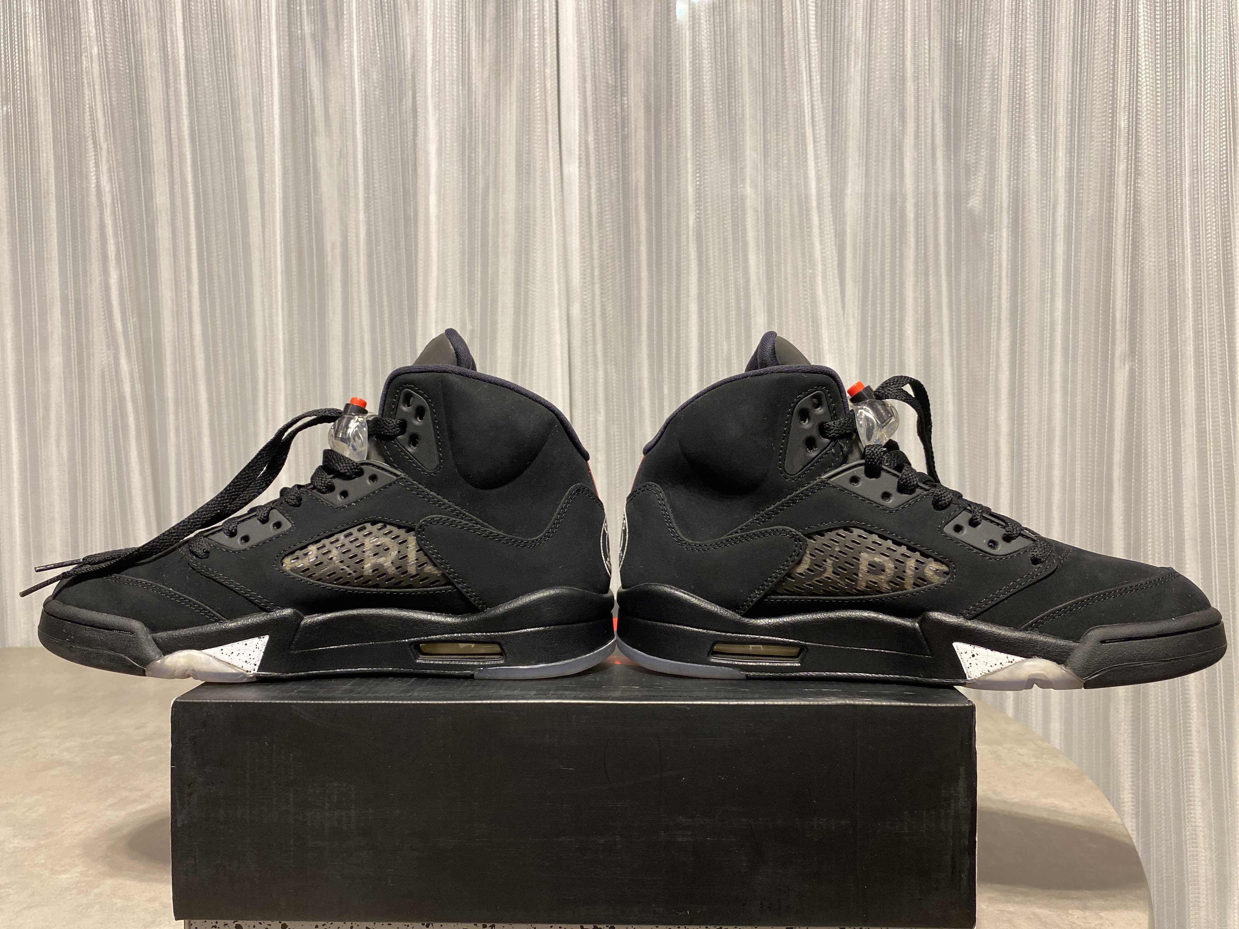 NIKE AIR JORDAN 5 PARIS SAINT-GERMAIN BLACK/CEMENT GREY