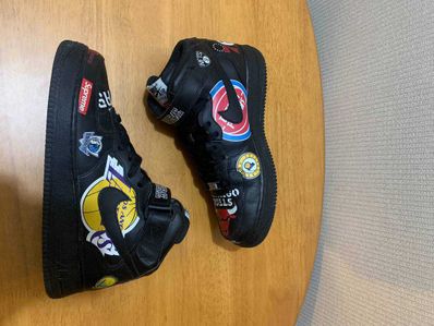 Supreme × NBA × Nike Air Force 1 Mid '07 "Black"