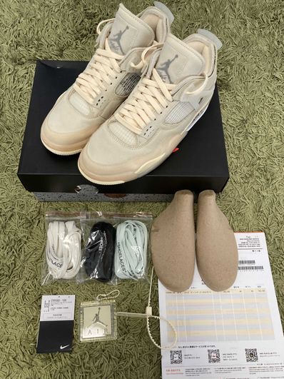 Off-White × Nike Women's Air Jordan 4 SP "Sail"