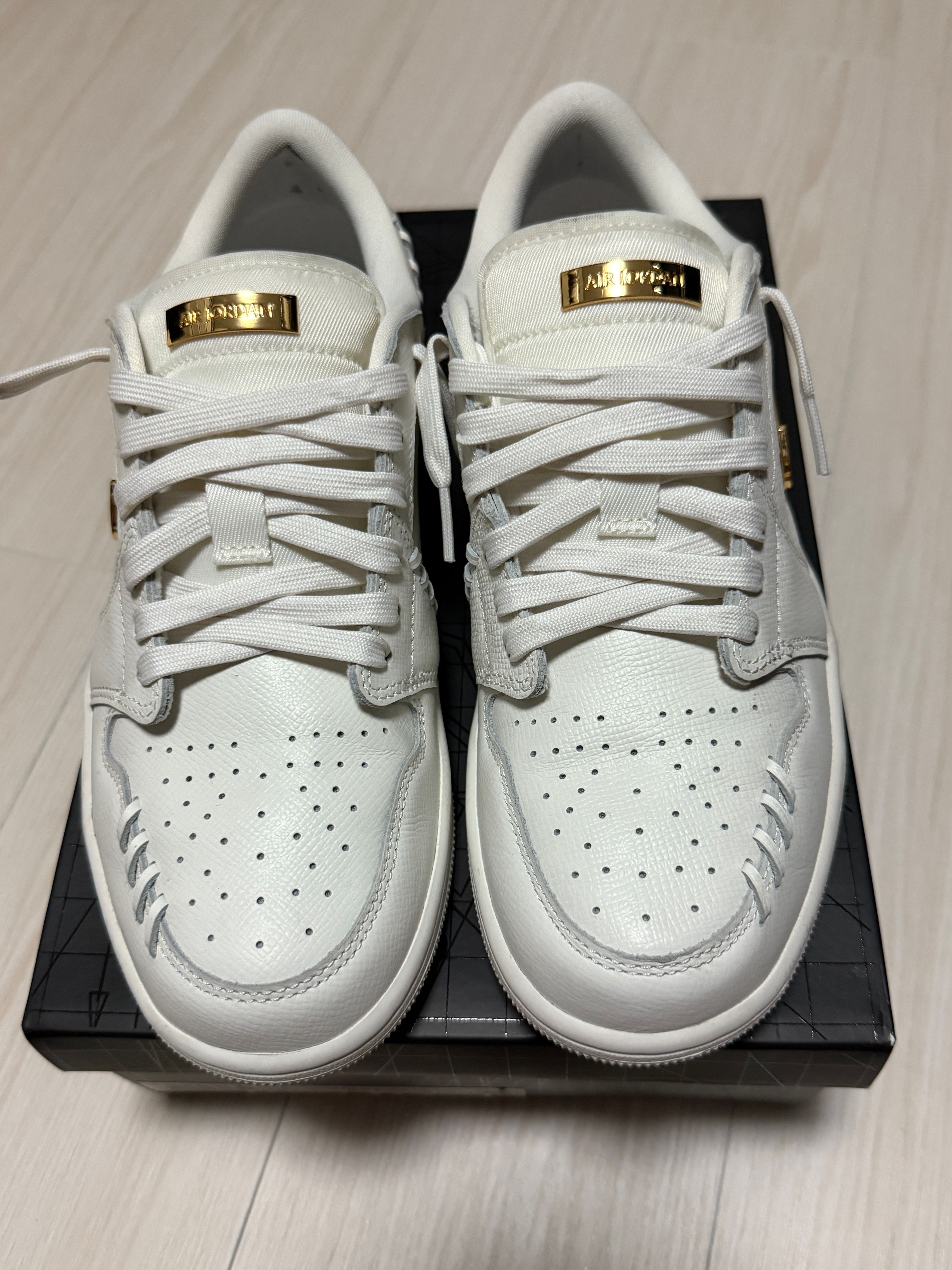 Nike Women's Air Jordan 1 Low Method Of Make "White/Gold"