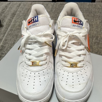 KITH × Nike Air Force 1 Low "White/Rush Blue/White/Brilliant Orange"
