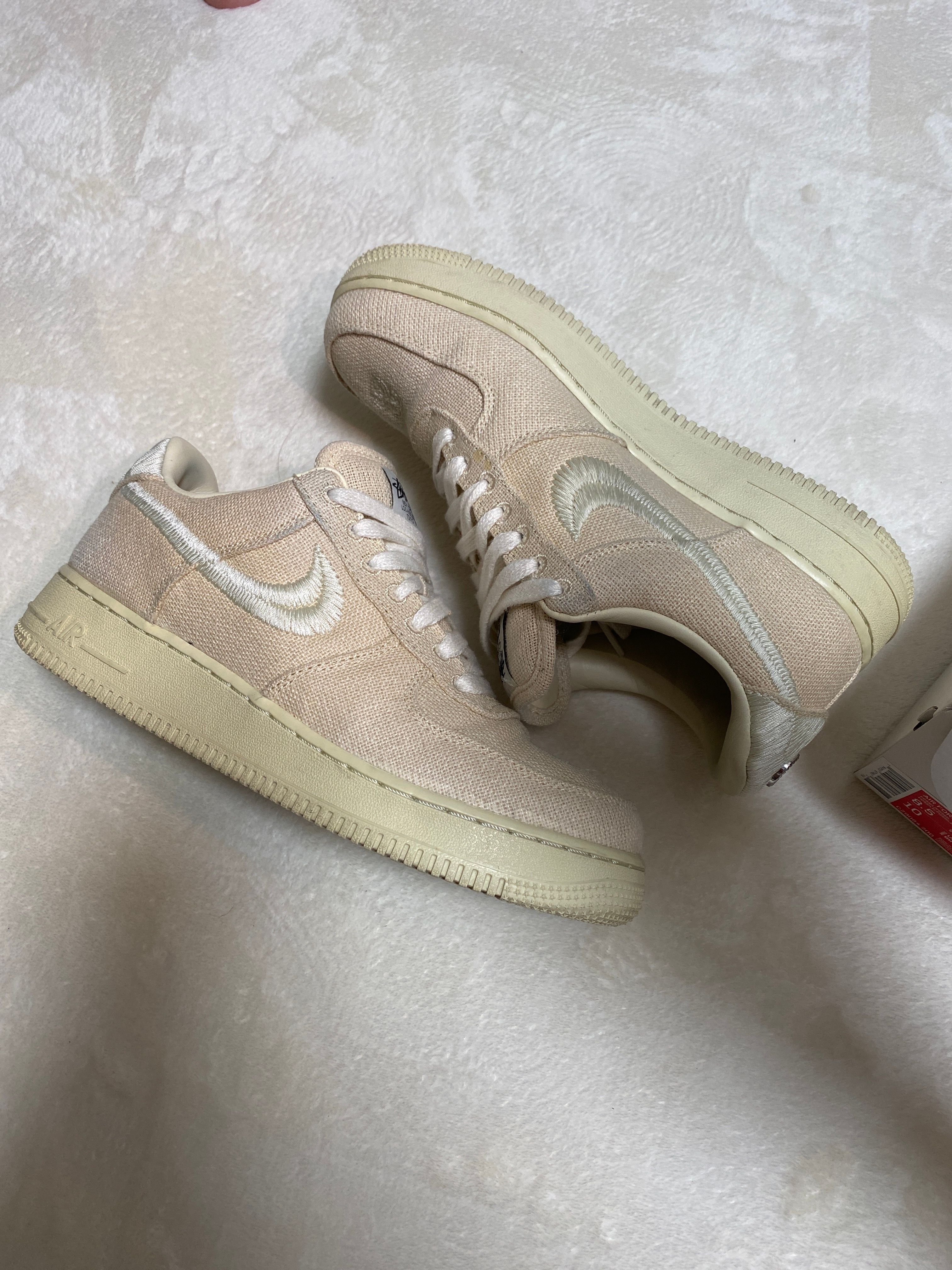 Stussy × Nike Air Force 1 Low "Fossil Stone"