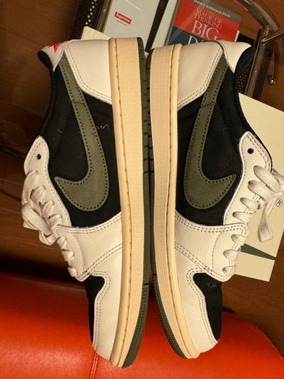 Travis Scott × Nike Women's Air Jordan 1 Low OG "Medium Olive"