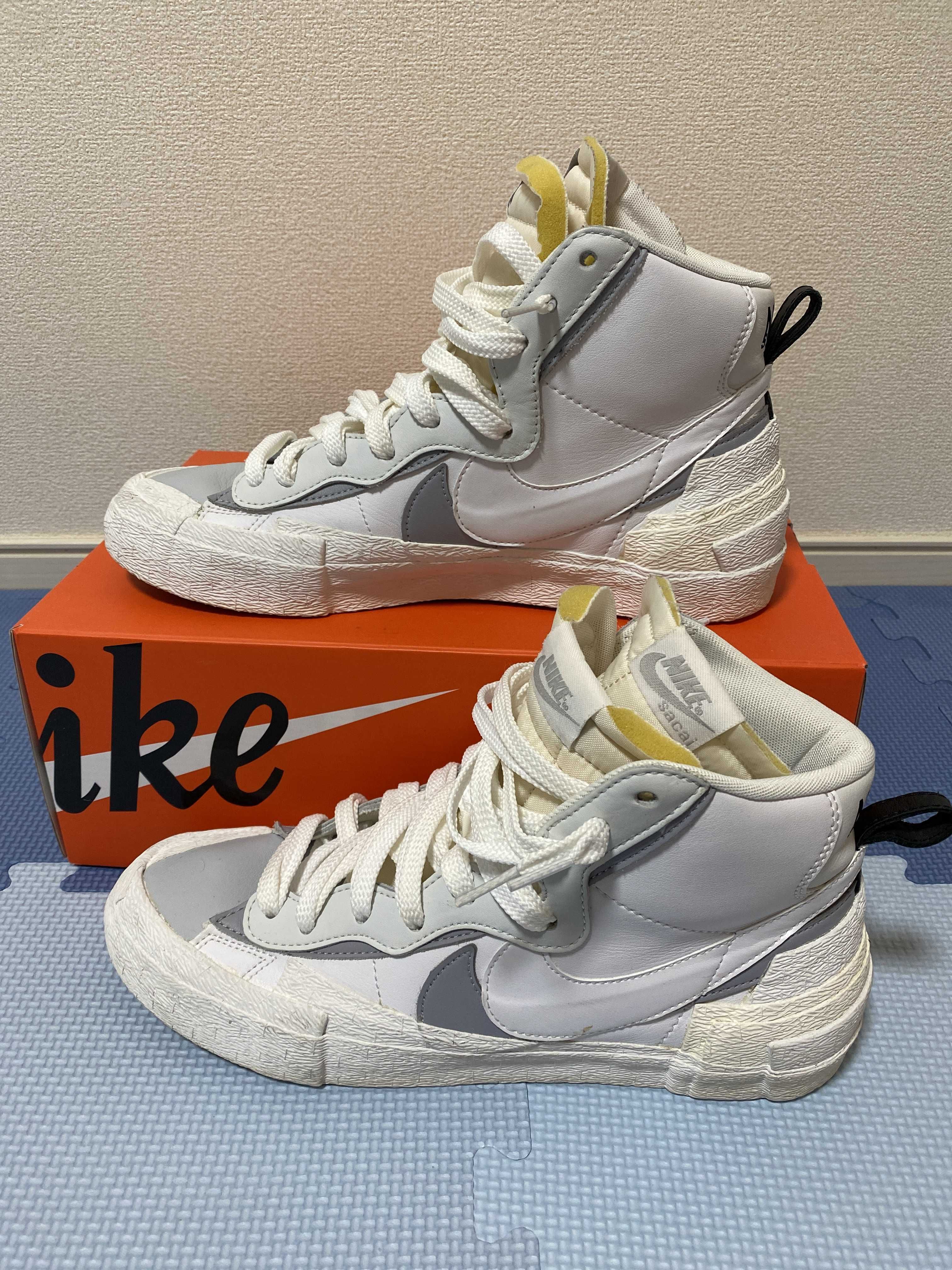 sacai × NIKE BLAZER MID "WHITE/WOLF GREY"