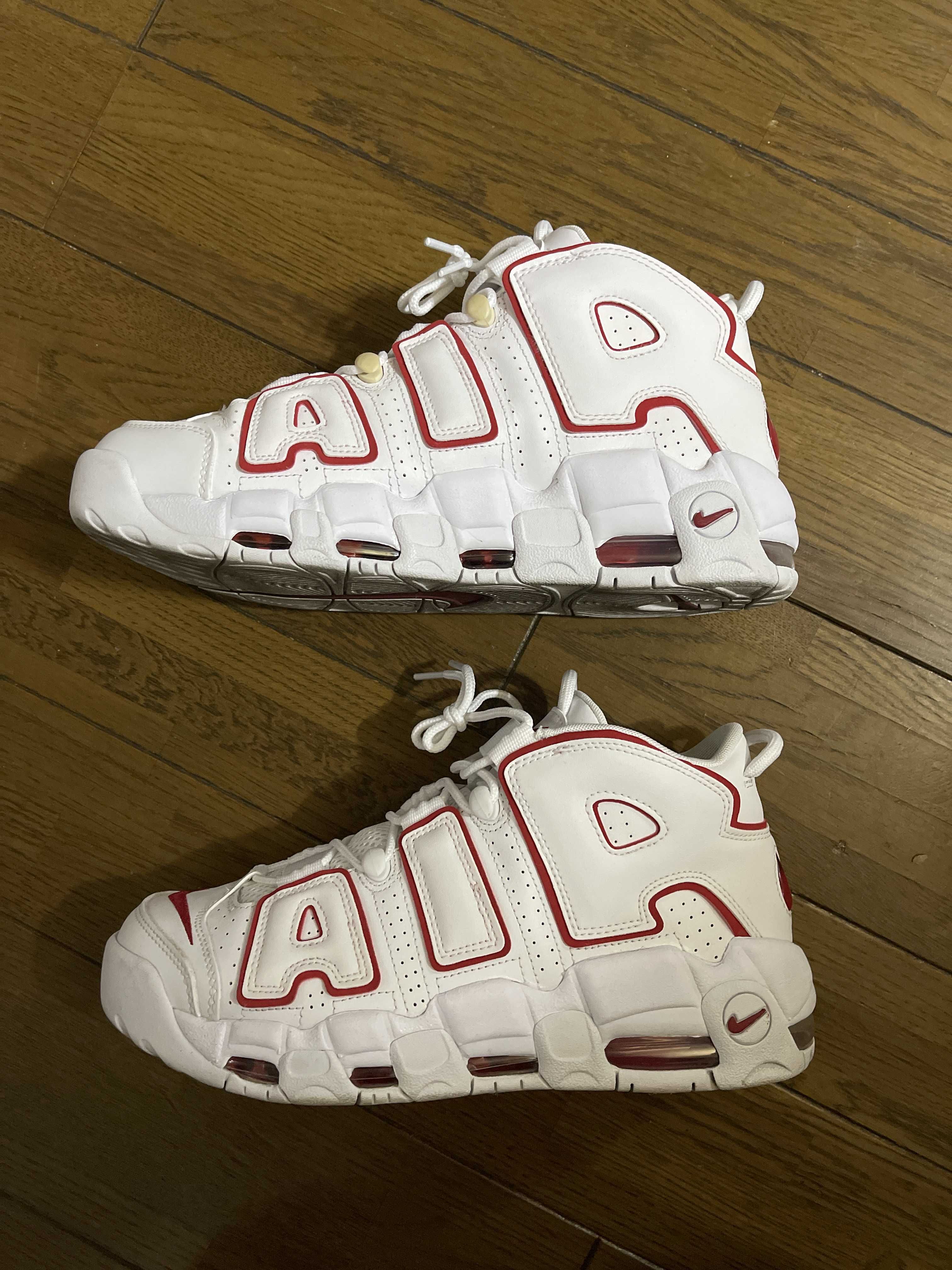 NIKE AIR MORE UPTEMPO "WHITE/VARSITY RED" (2021)