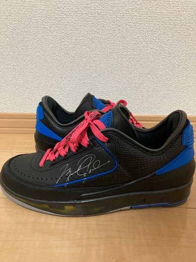 Off-White × Nike Air Jordan 2 Low "Black and Varsity Royal"