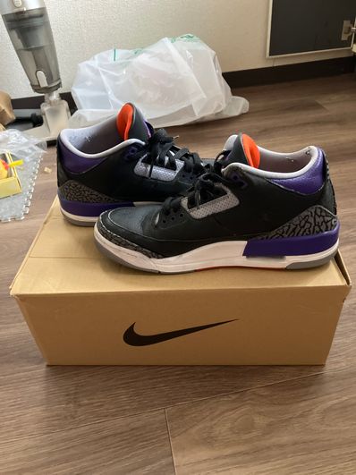 Nike Air Jordan 3 Retro "Black/Court Purple"