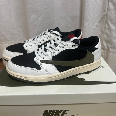 Travis Scott × Nike Women's Air Jordan 1 Low OG "Medium Olive"
