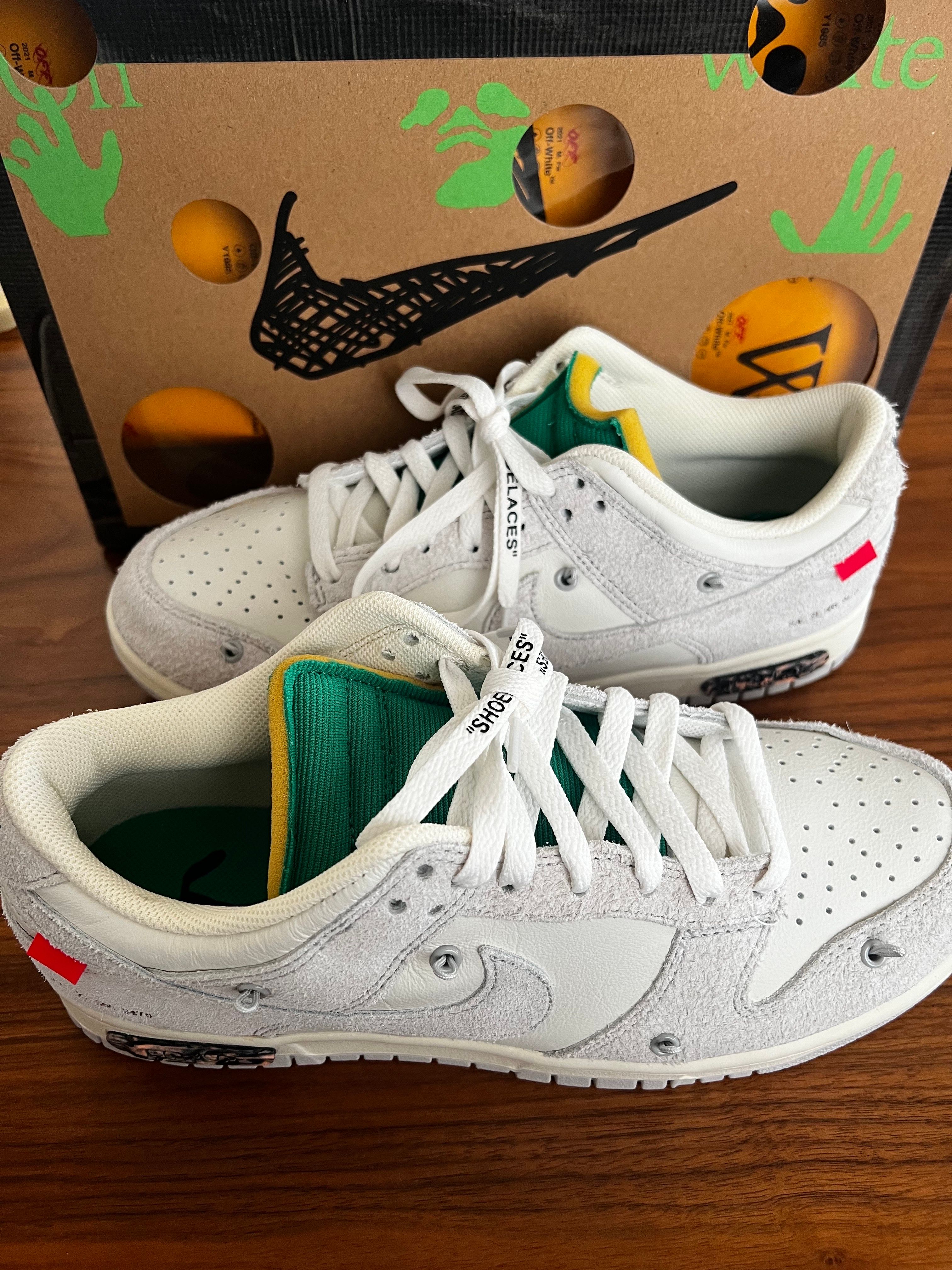 Off-White × Nike Dunk Low "Sail/Neutral Grey/Gridiron"