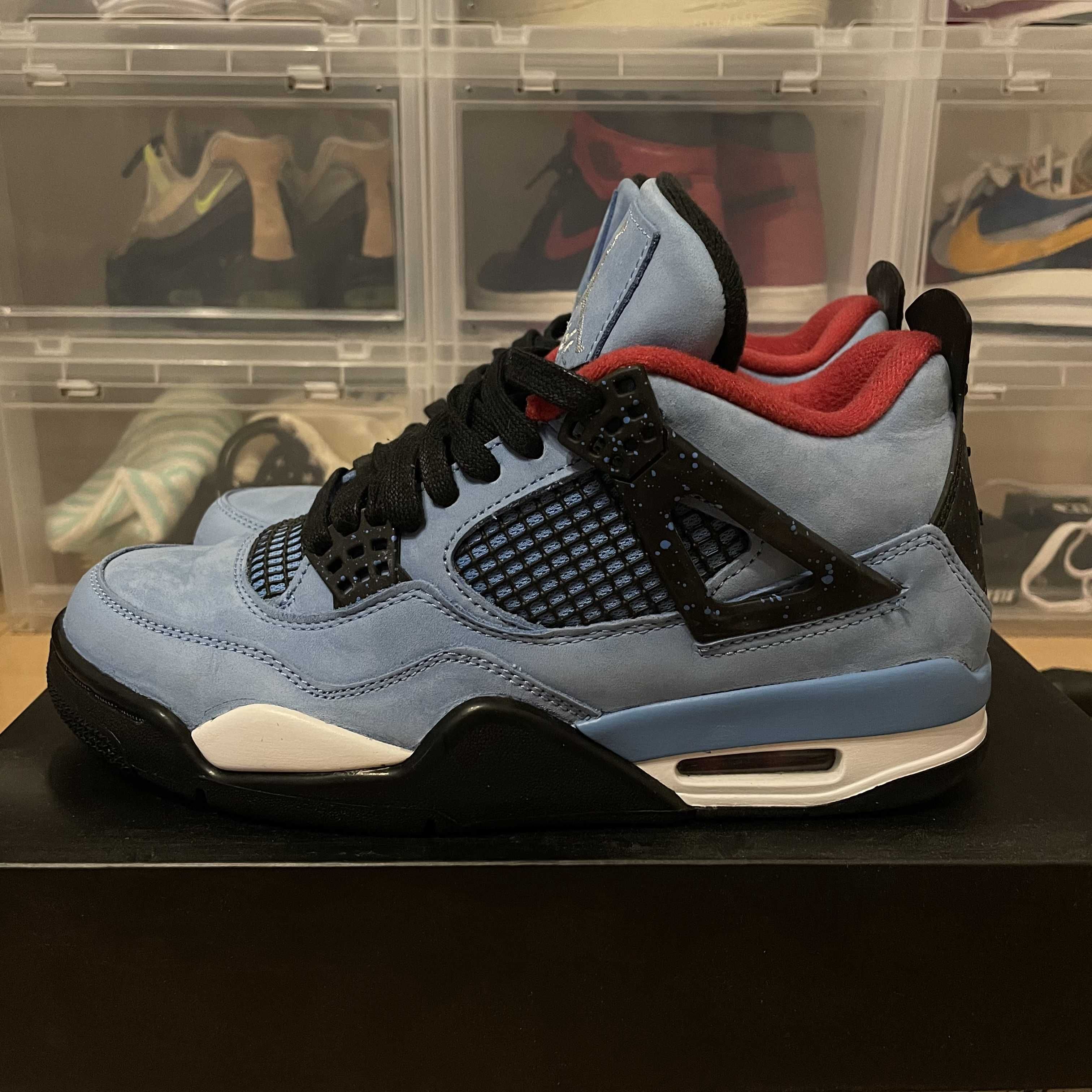 Travis Scott × Nike Air Jordan 4 Retro Cactus Jack "University Blue"