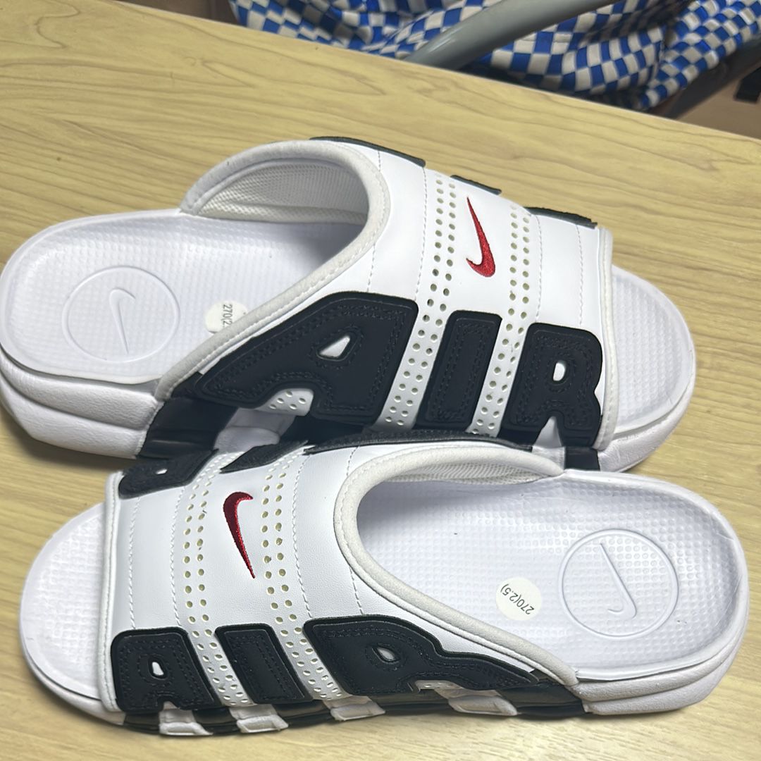 Nike Air More Uptempo Slide "White and Black"