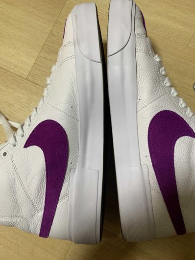 Nike SB Blazer Mid Edge "White/Purple/Gold"