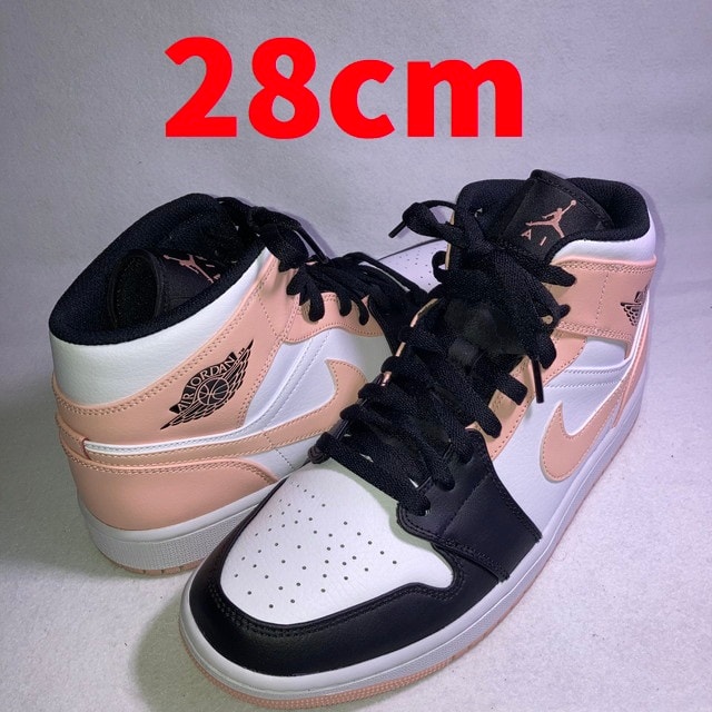 NIKE AIR JORDAN 1 MID "WHITE/BLACK/CRIMSON TINT"