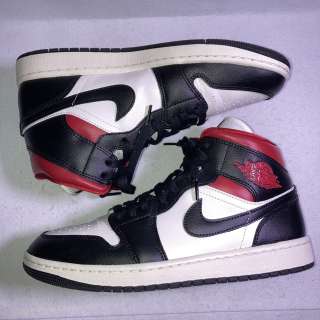Nike Women's Air Jordan 1 Mid "Black/Gym Red"