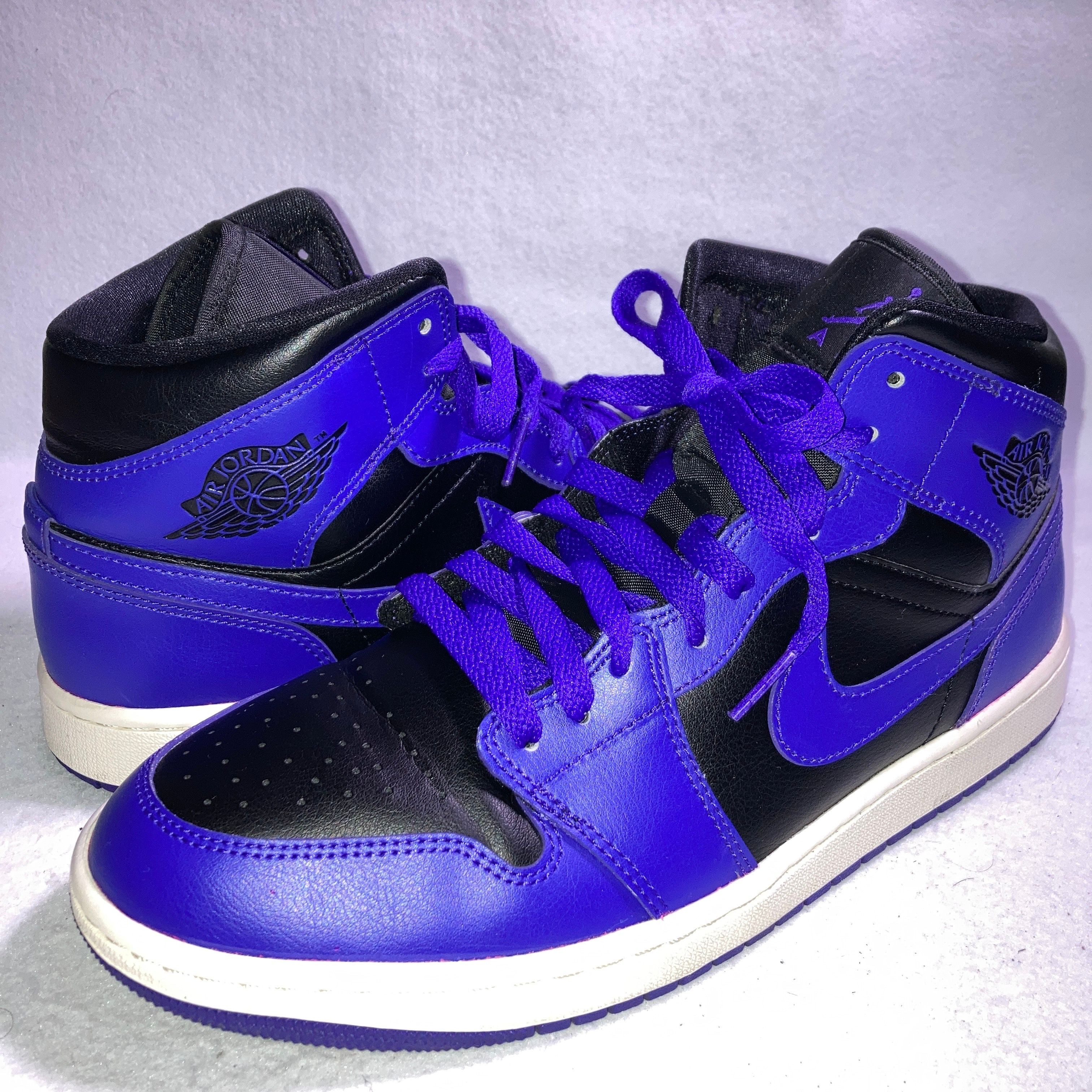 Nike Women's Air Jordan 1 Mid "Purple and Black" 