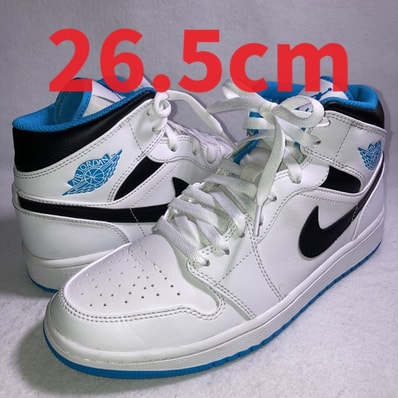 Nike Air Jordan 1 Mid "White/Laser blue"