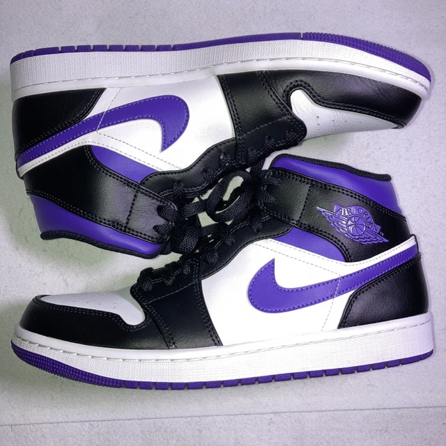 Nike Air Jordan 1 Mid "Black/Court Purple"