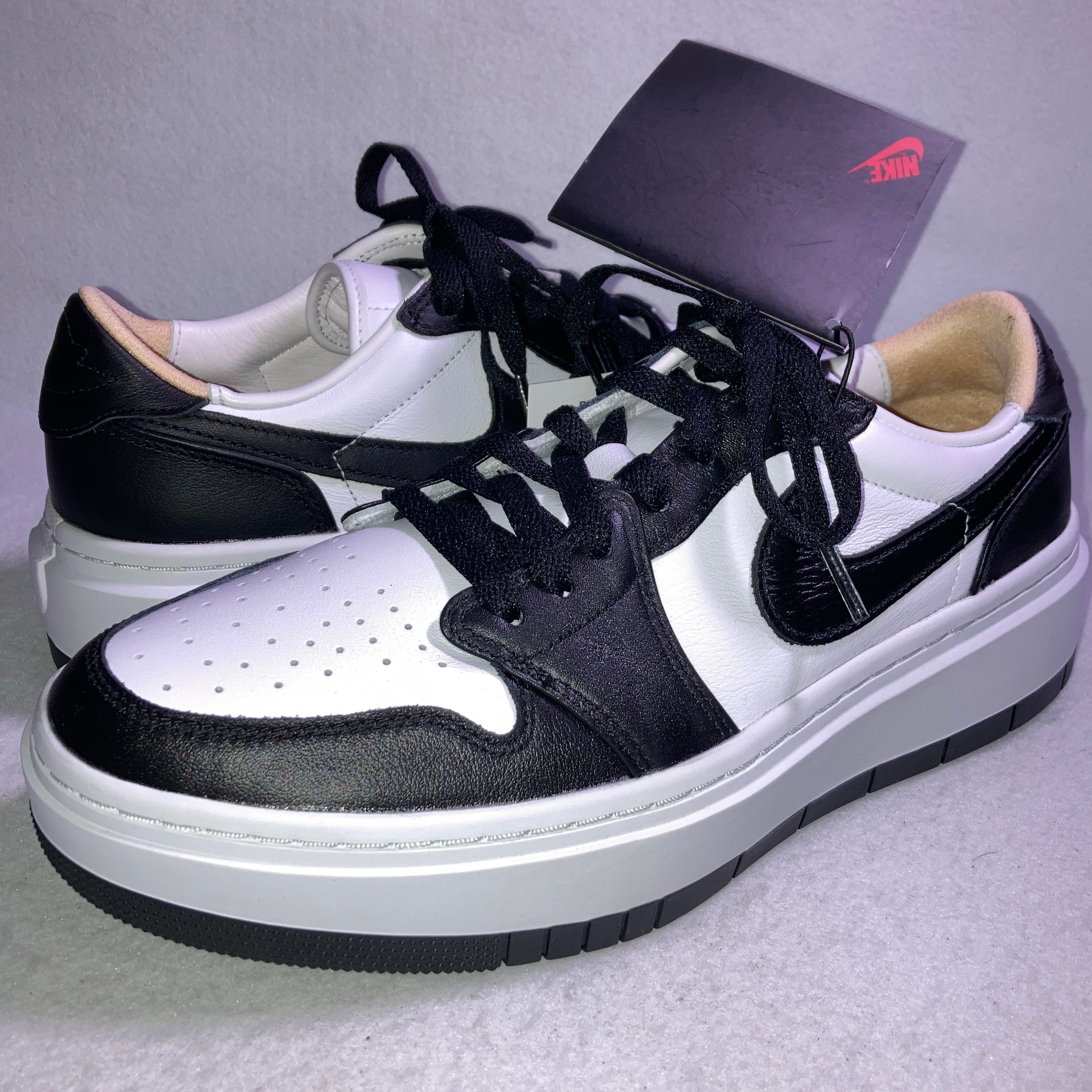 Nike Women's Air Jordan 1 Low Elevate "White/Black"