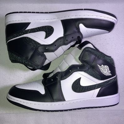 Nike Air Jordan 1 Mid "Panda Elephant/Safari"