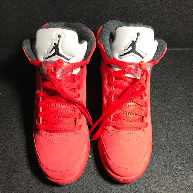 NIKE GS AIR JORDAN 5 RETRO "RED SUEDE"