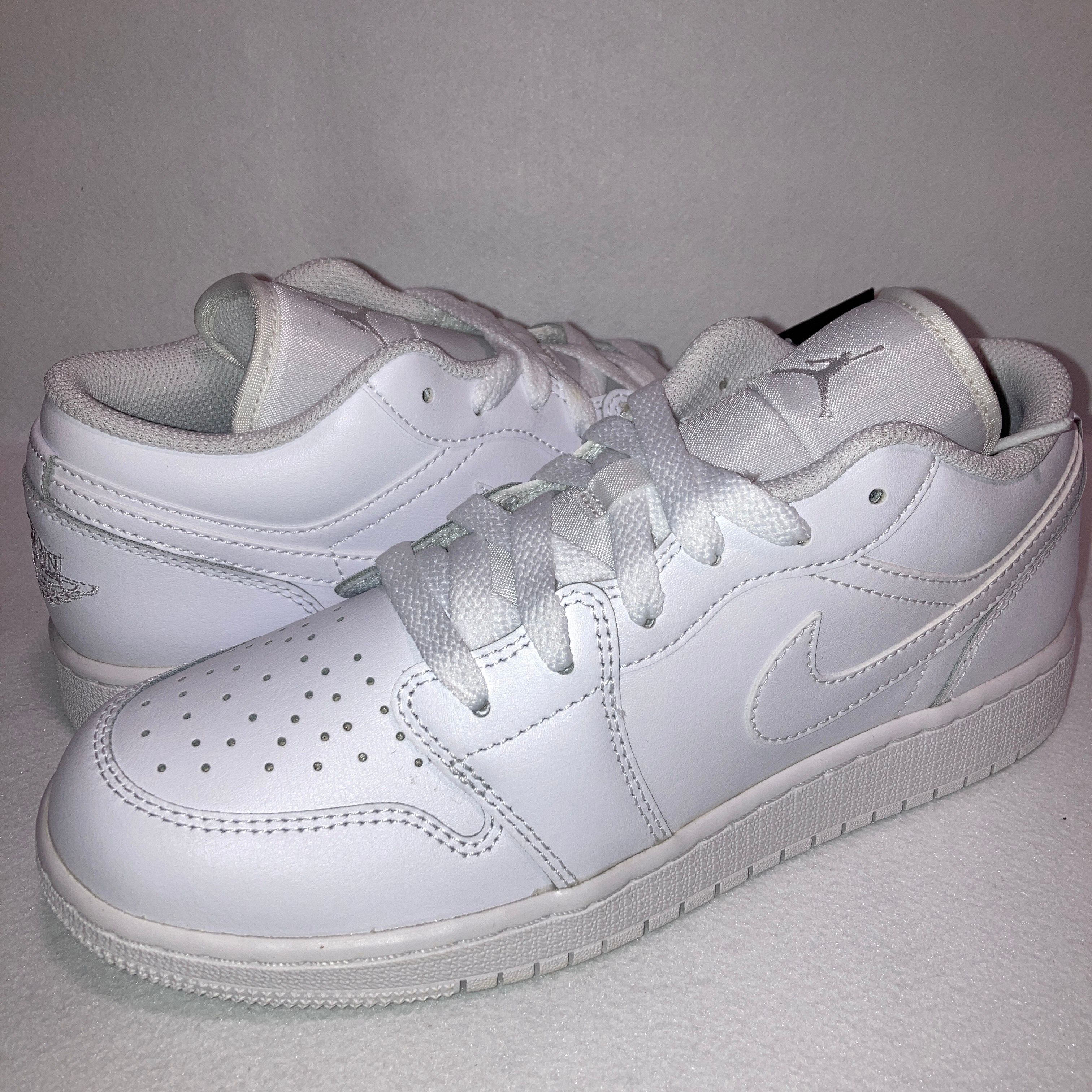 Nike GS Air Jordan 1 Low "White"