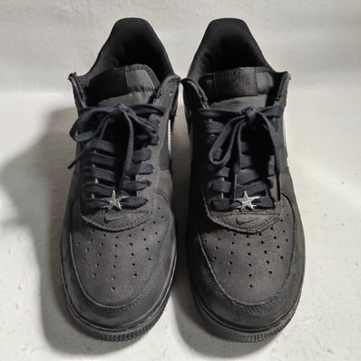 Nike Air Force 1 Low "Black and Metallic Silver"