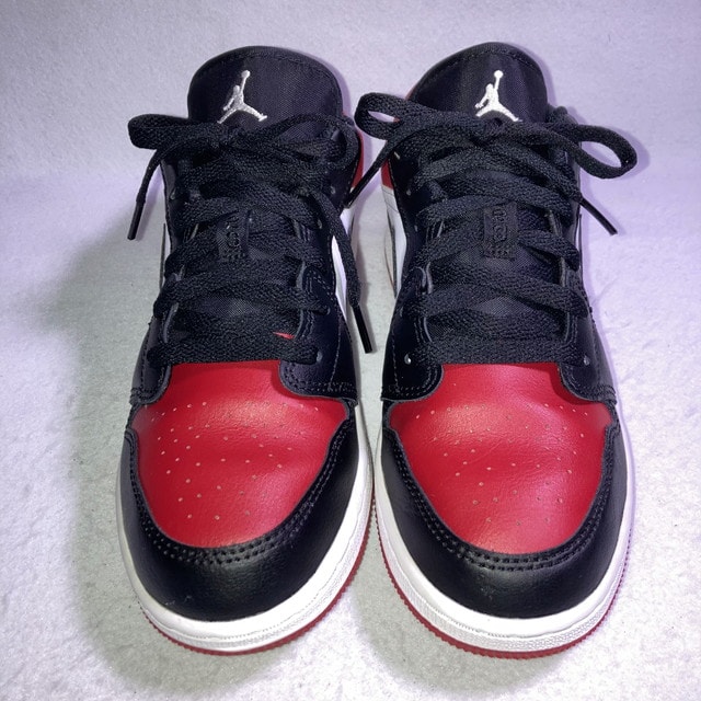 Nike GS Air Jordan 1 Low "Bred Toe"