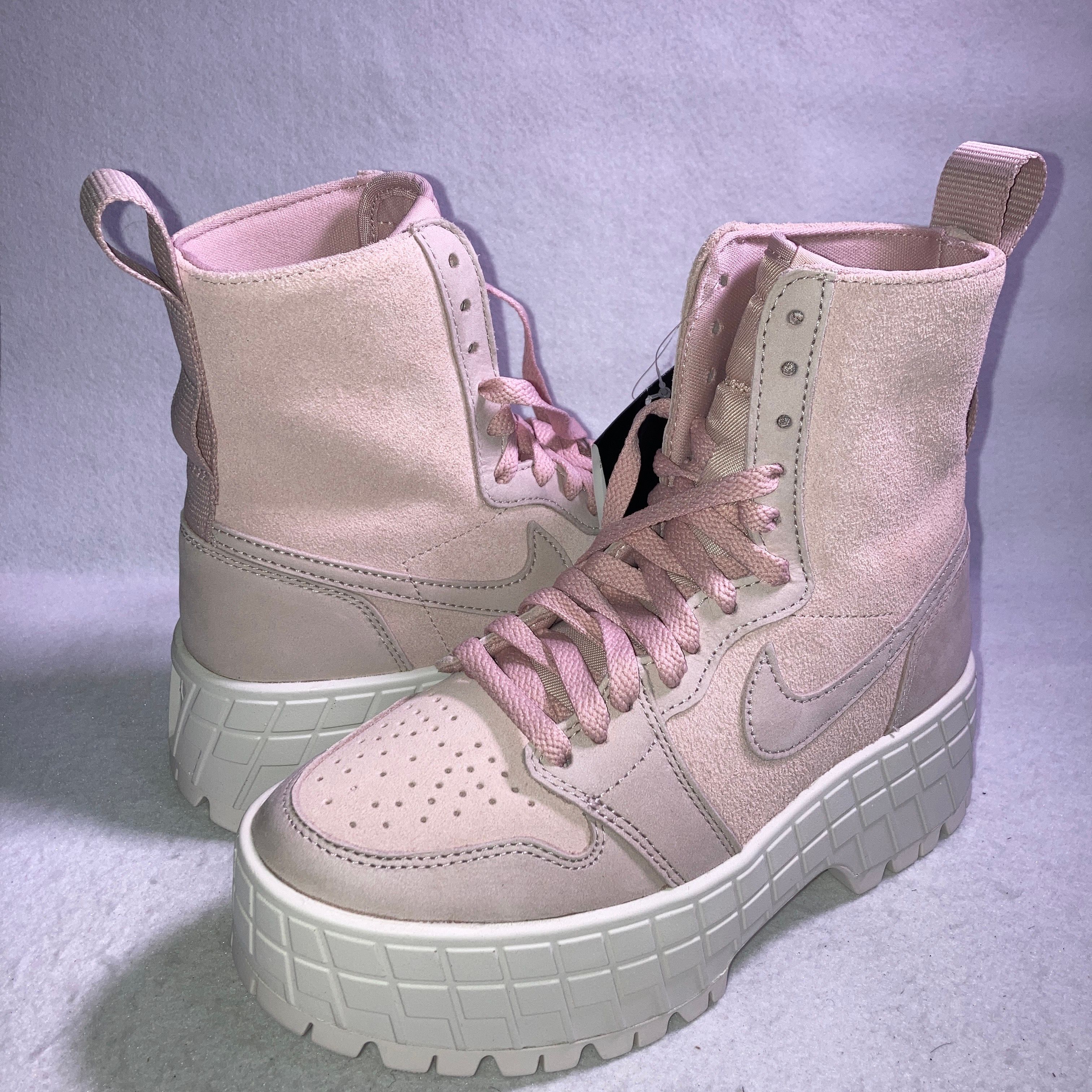 Nike Women's Air Jordan 1 Brooklyn High "Pink Suede"