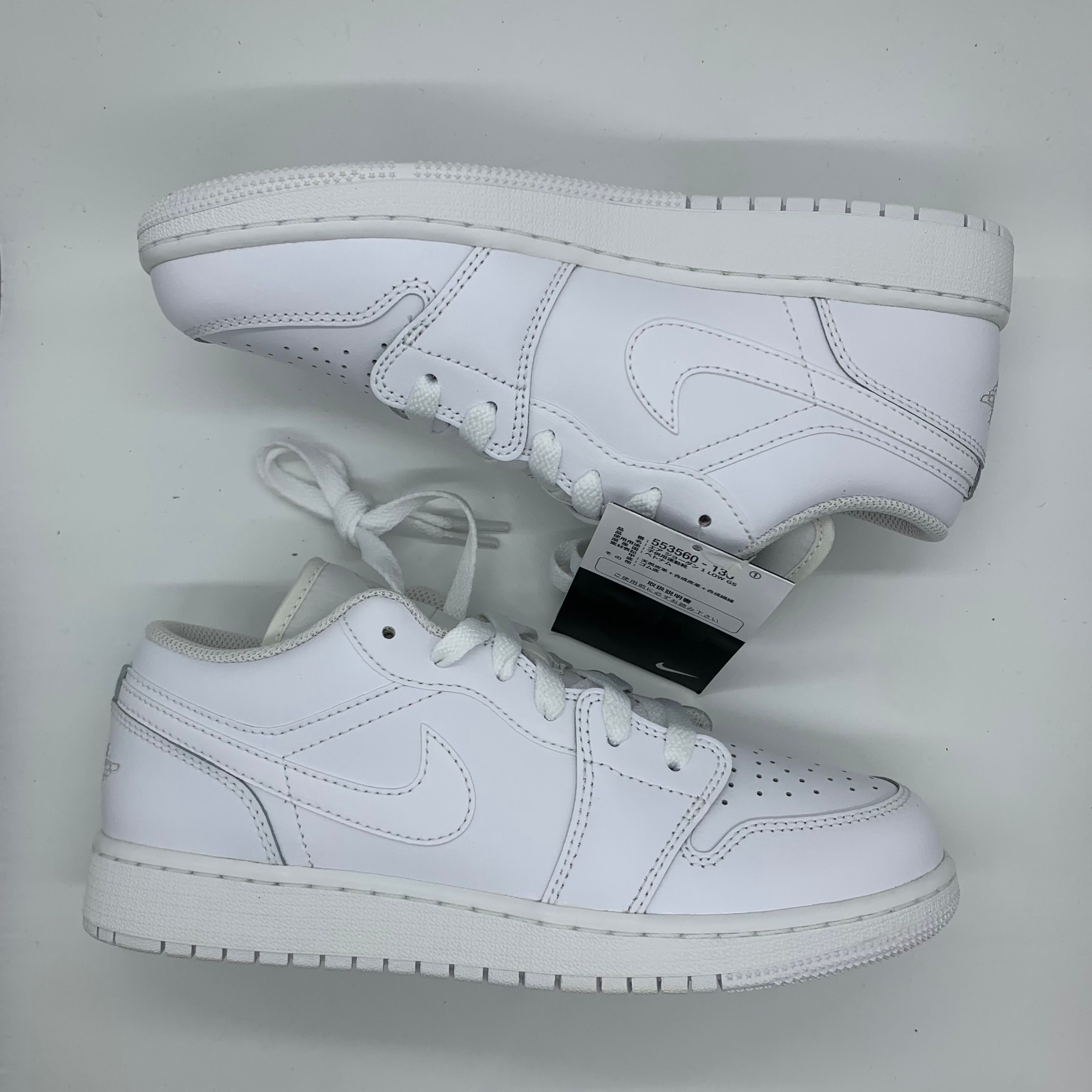 Nike GS Air Jordan 1 Low "White"