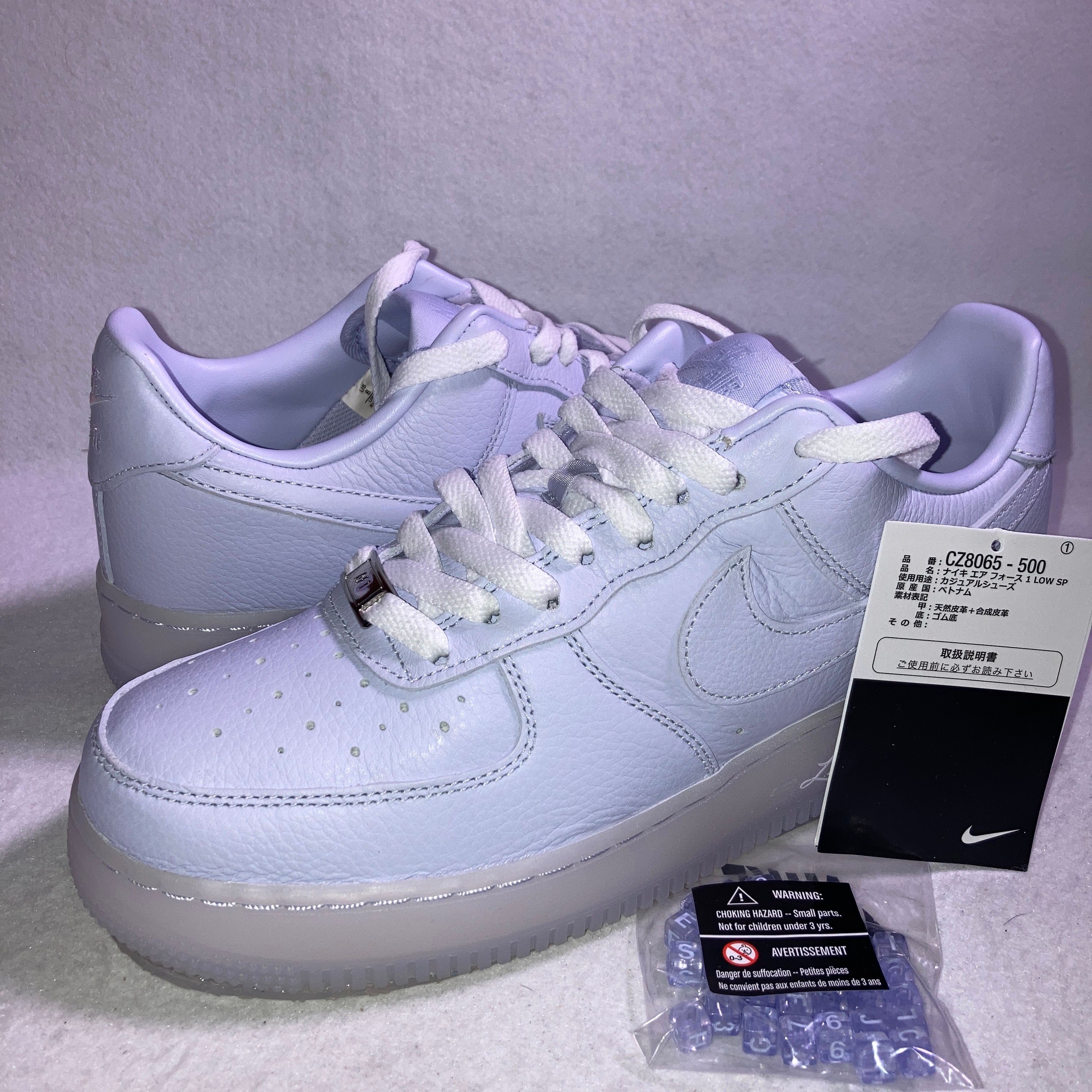 Drake NOCTA × Nike Air Force 1 Low SP "Palest Purple"
