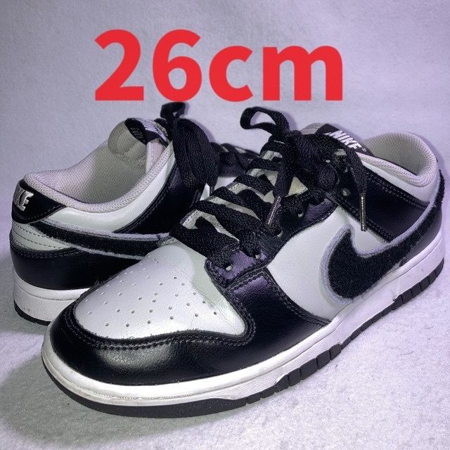 Nike Dunk Low Retro Chenille Swoosh "Black Grey"