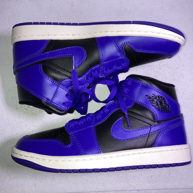 Nike Women's Air Jordan 1 Mid "Purple and Black" 