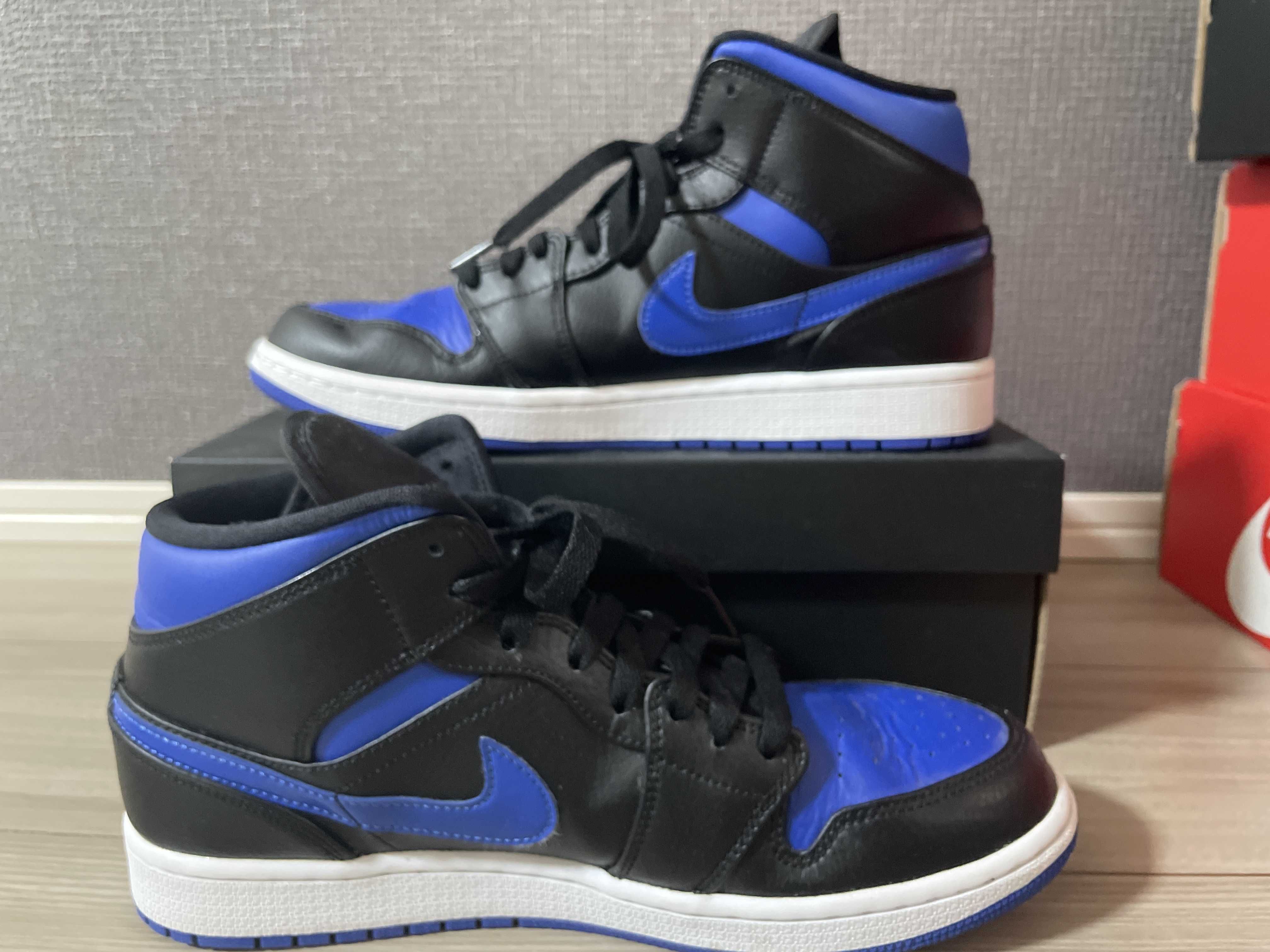 NIKE AIR JORDAN 1 MID "BLACK/BLUE"