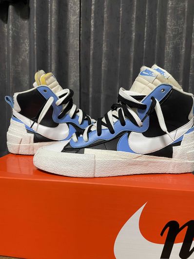sacai × NIKE BLAZER MID "BLACK / BLUE"