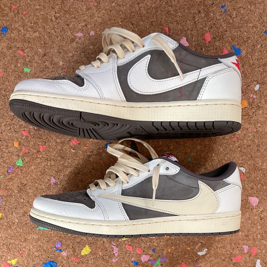Travis Scott × Nike Air Jordan 1 Low OG SP "Reverse Mocha/Sail and Ridgerock"