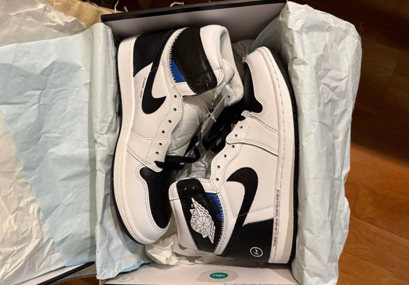 fragment design × UNION × Nike Air Jordan 1 Retro High OG "Black/White"