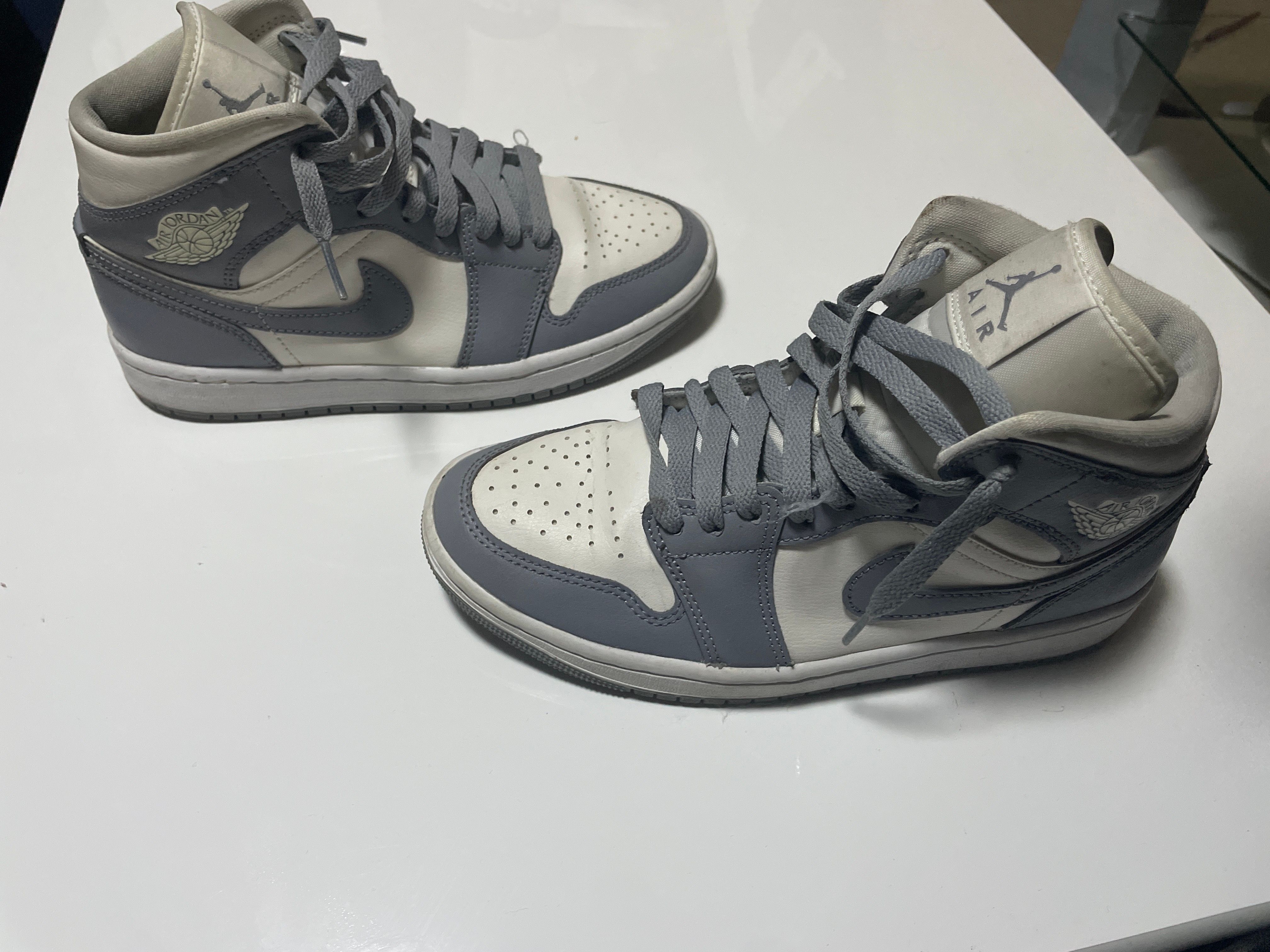 Nike Women's Air Jordan 1 Mid "Grey/Sail"