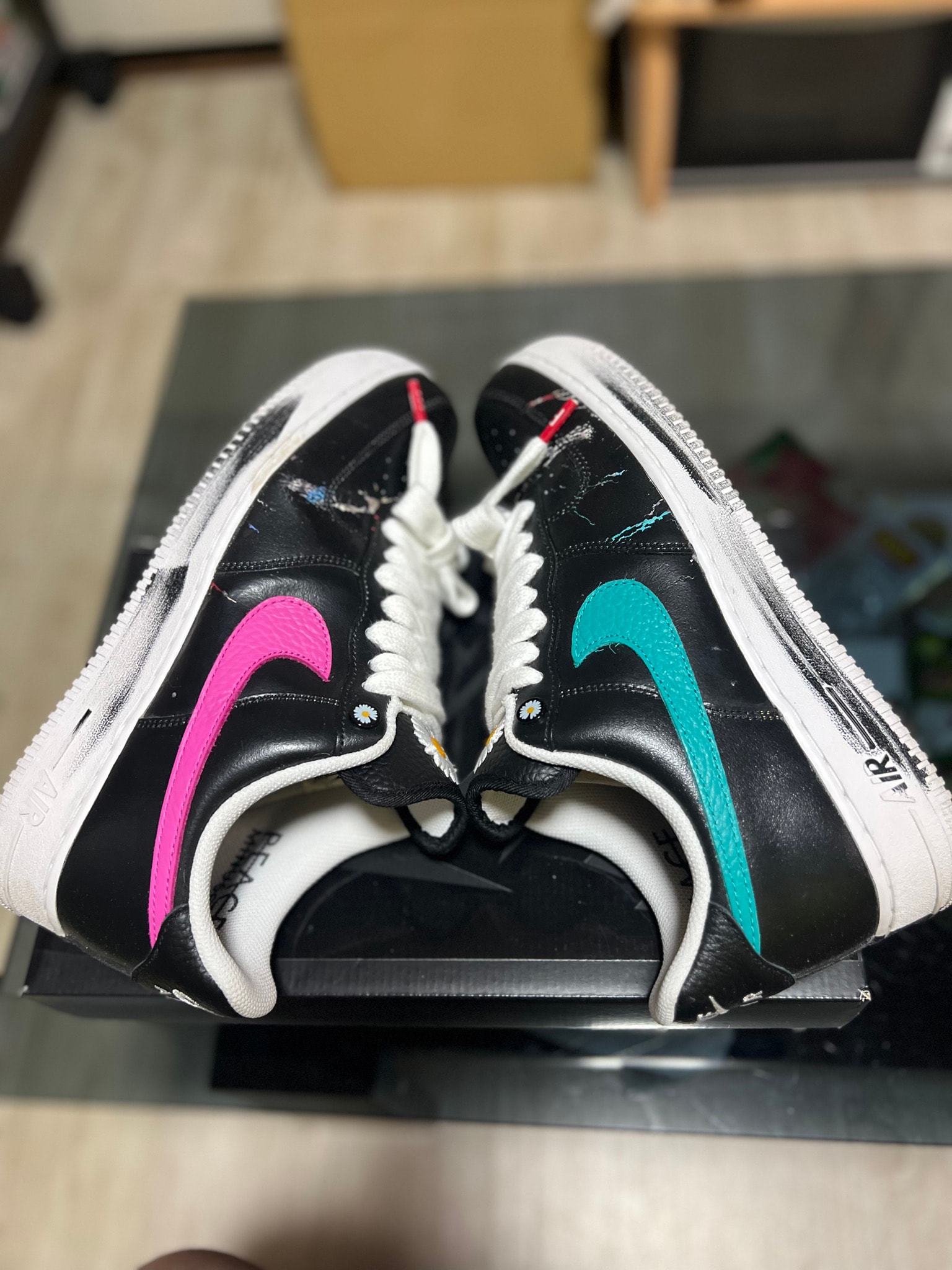 PEACEMINUSONE × Nike Air Force 1 Low '07 Para-Noise 3.0 "Black and Multi-Color" / G-DRAGON
